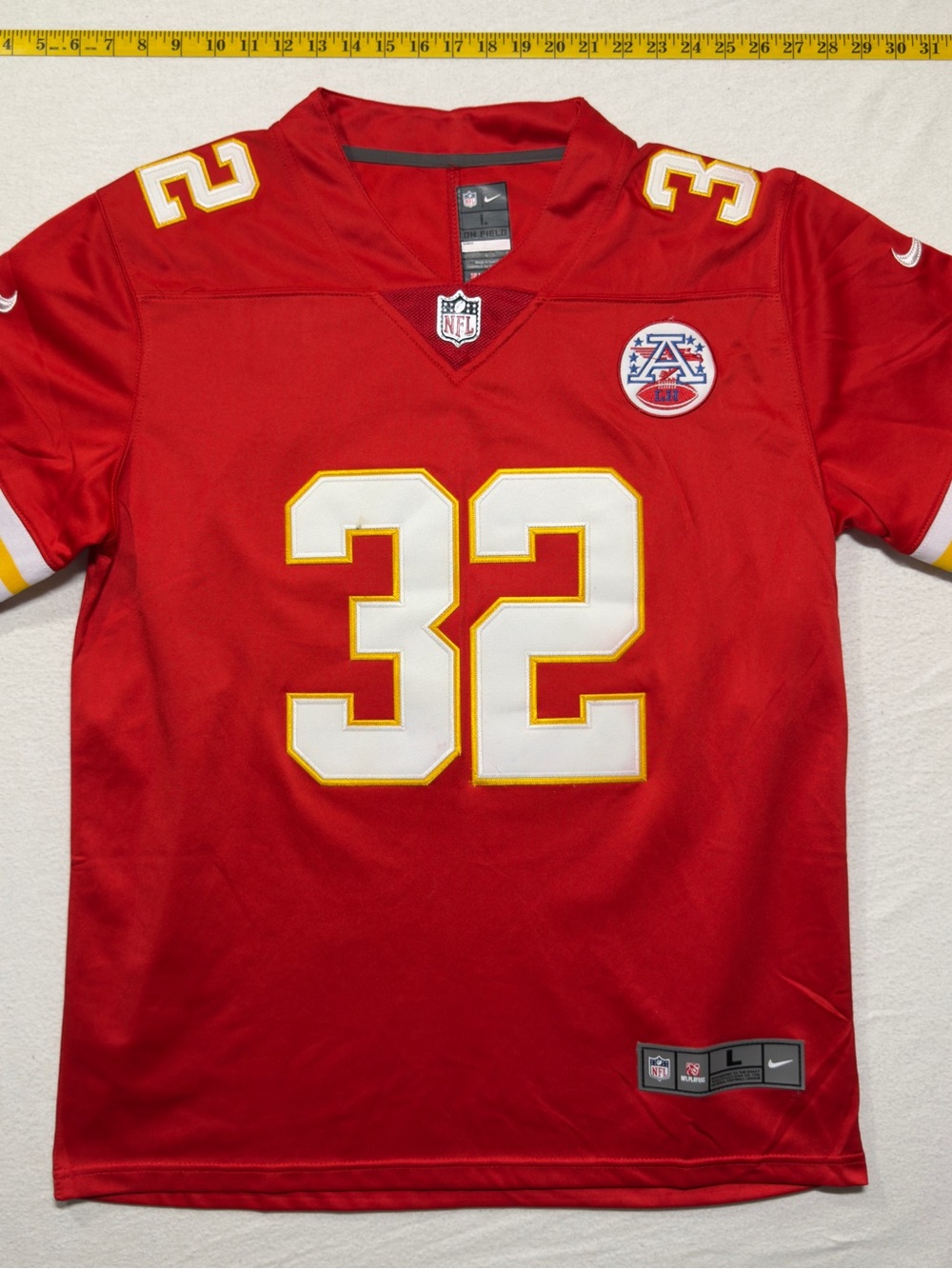 NFL Kansas City Chiefs Red #32 Jersey with White & Gold Accents